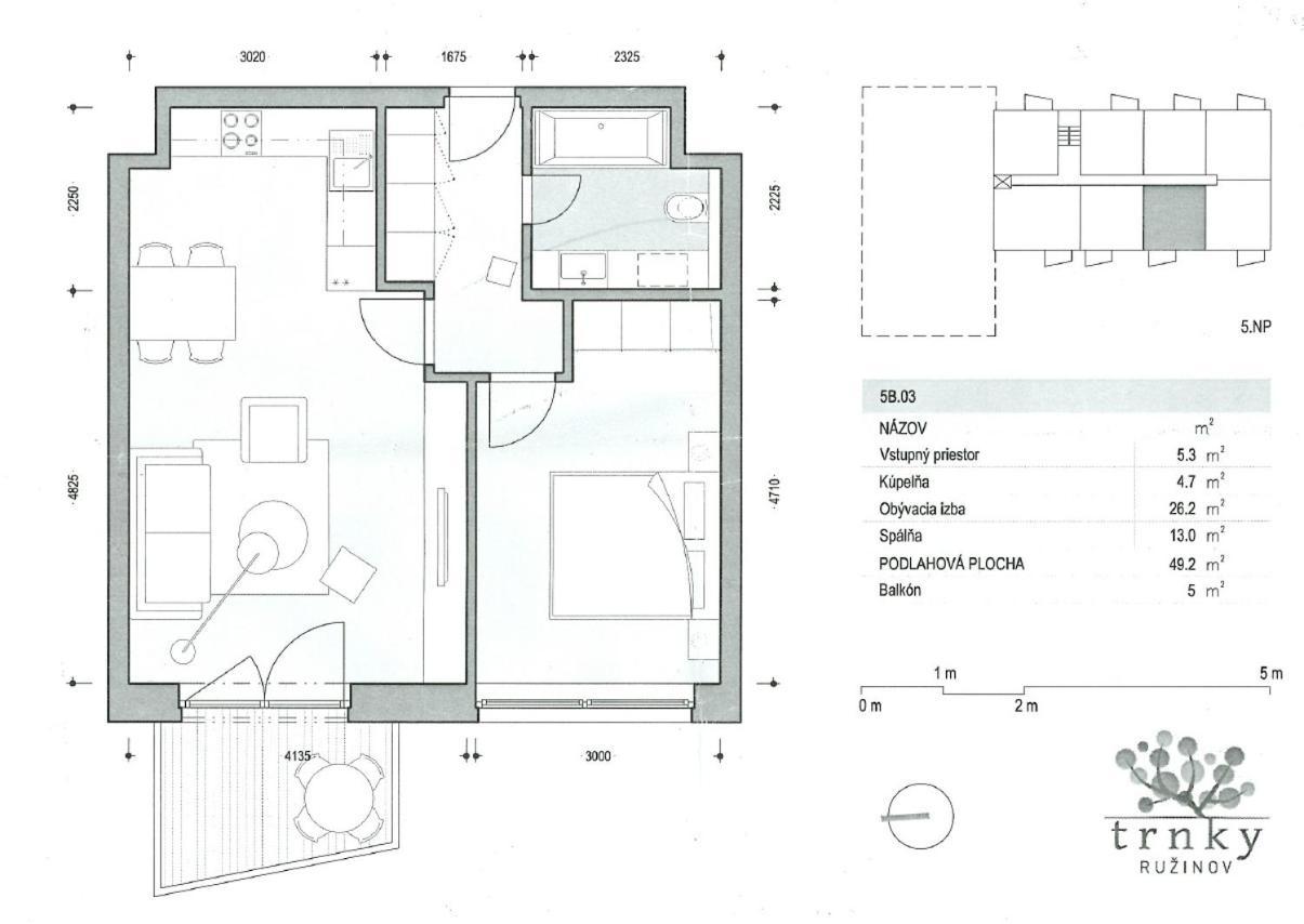 Air-Conditioned, 2 Room Apartment With Terrace Μπρατισλάβα Εξωτερικό φωτογραφία